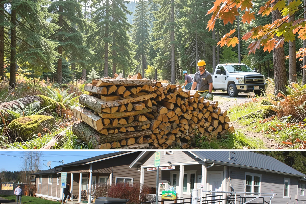 Premium Pizza Wood in South Prairie, Pierce County, WA - Available year-round, though ordering ahead of summer entertaining season ensures the best supply.