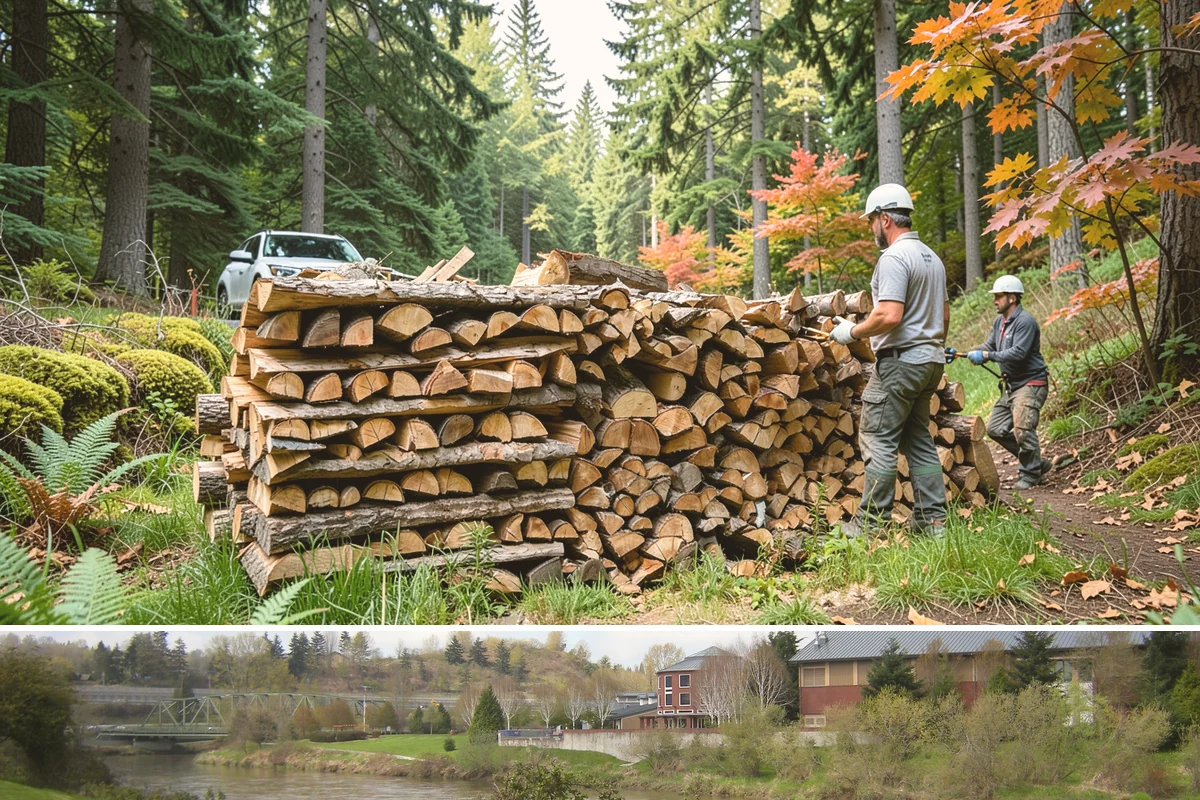 Premium Pizza Wood in Tukwila, King County, WA - Available year-round, though ordering ahead of summer entertaining season ensures the best supply.