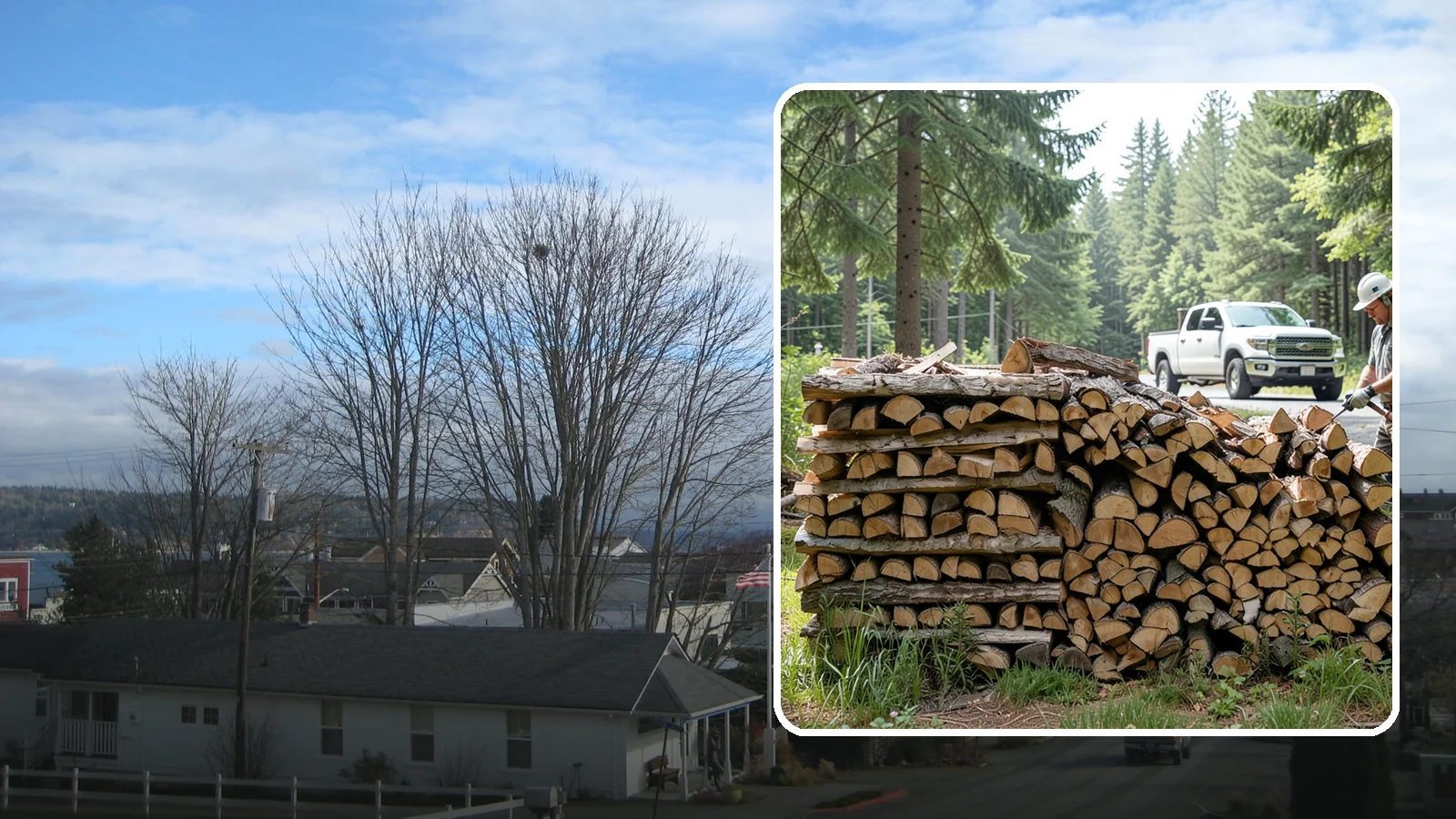 Premium Softwood Mix in Langley, WA - Our Premium Softwood Mix is a fast-lighting, bright-burning blend perfect for taking the chill off cool Northwest mornings and...