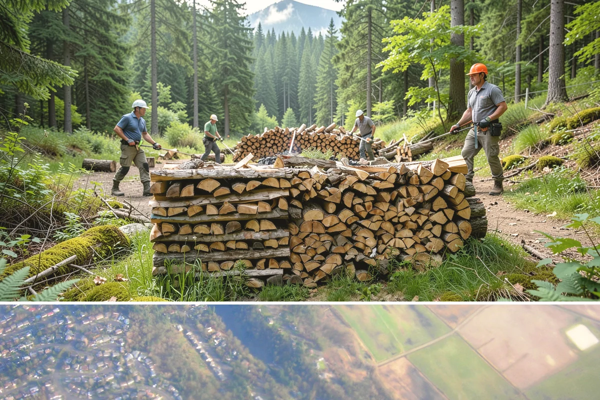Quarter Cord Firewood in Algona, King County, WA - Order in early fall to have a light supply seasoned and ready before the first cold snap.