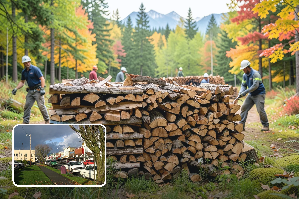 Quarter Cord Firewood in Arlington, Snohomish County, WA - A manageable amount that does not overwhelm your yard