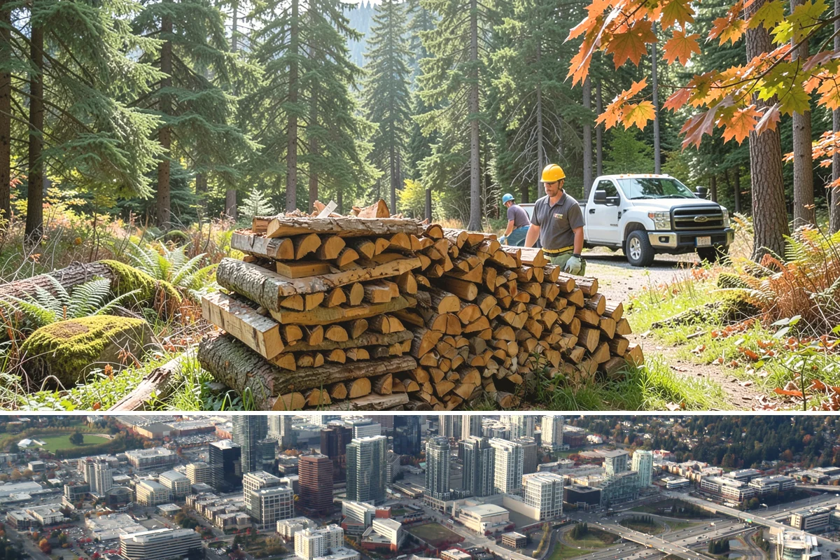 Quarter Cord Firewood in Bellevue, King County, WA - Order in early fall to have a light supply seasoned and ready before the first cold snap.