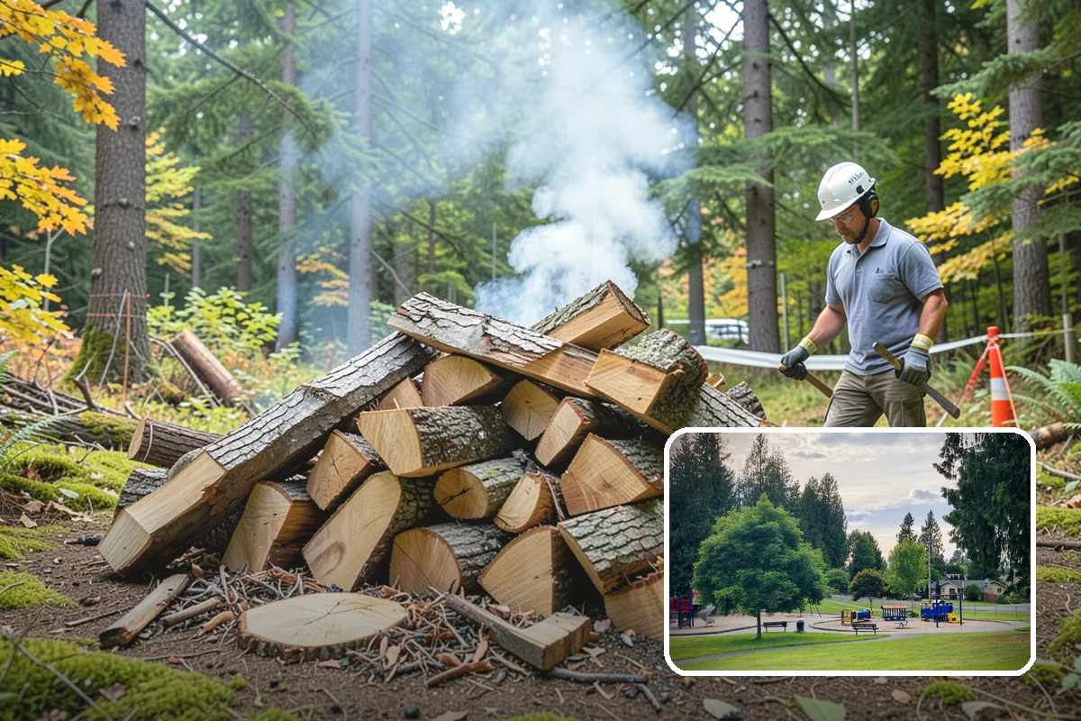 Quarter Cord Firewood in Bonney Lake, Pierce County, WA - A manageable amount that does not overwhelm your yard