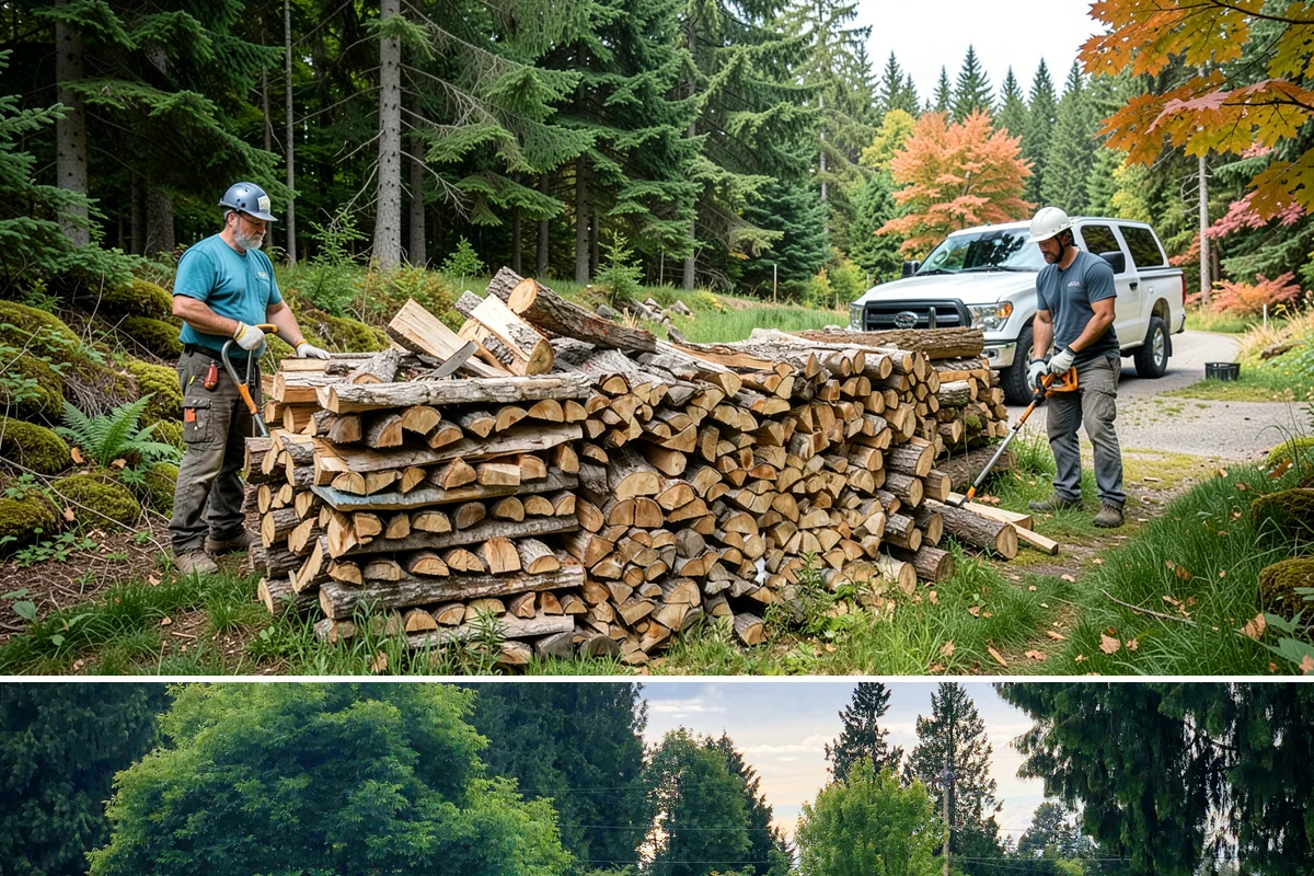 Quarter Cord Firewood in Bonney Lake, Pierce County, WA - Order in early fall to have a light supply seasoned and ready before the first cold snap.