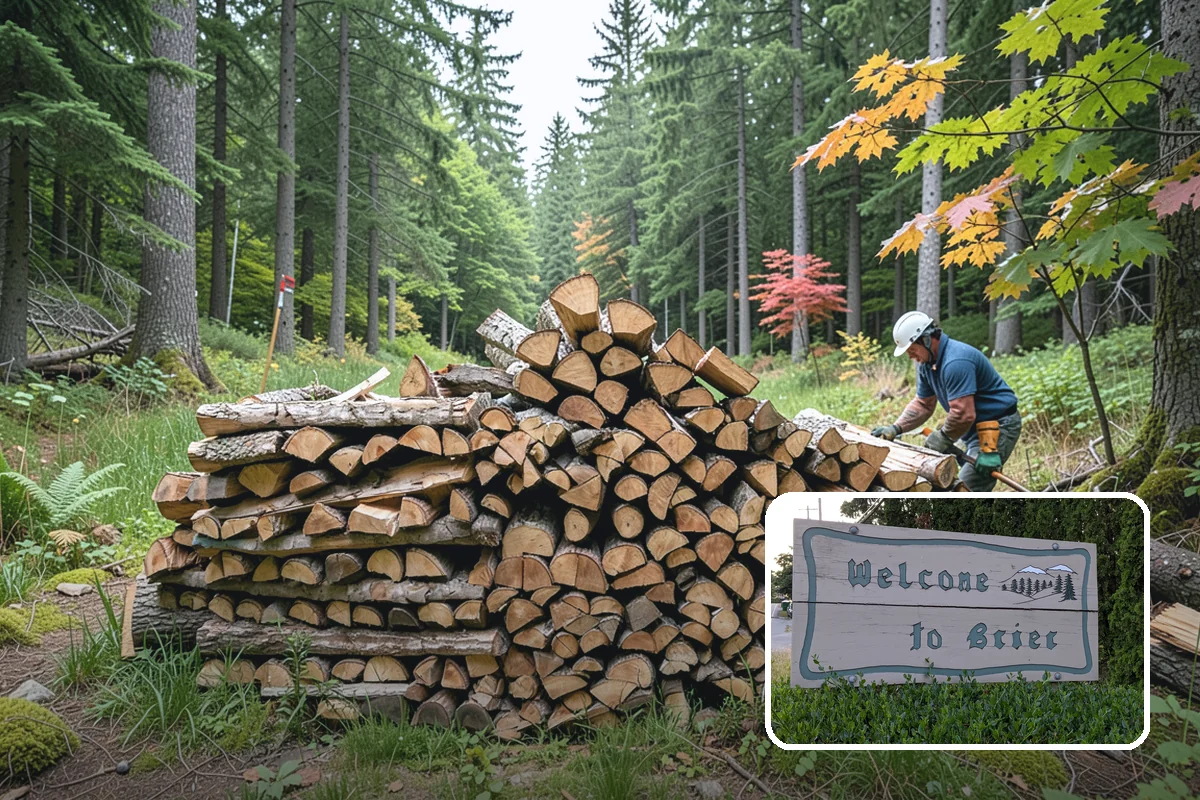 Quarter Cord Firewood in Brier, Snohomish County, WA - A manageable amount that does not overwhelm your yard