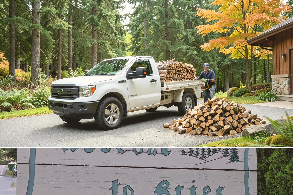 Quarter Cord Firewood in Brier, Snohomish County, WA - Order in early fall to have a light supply seasoned and ready before the first cold snap.