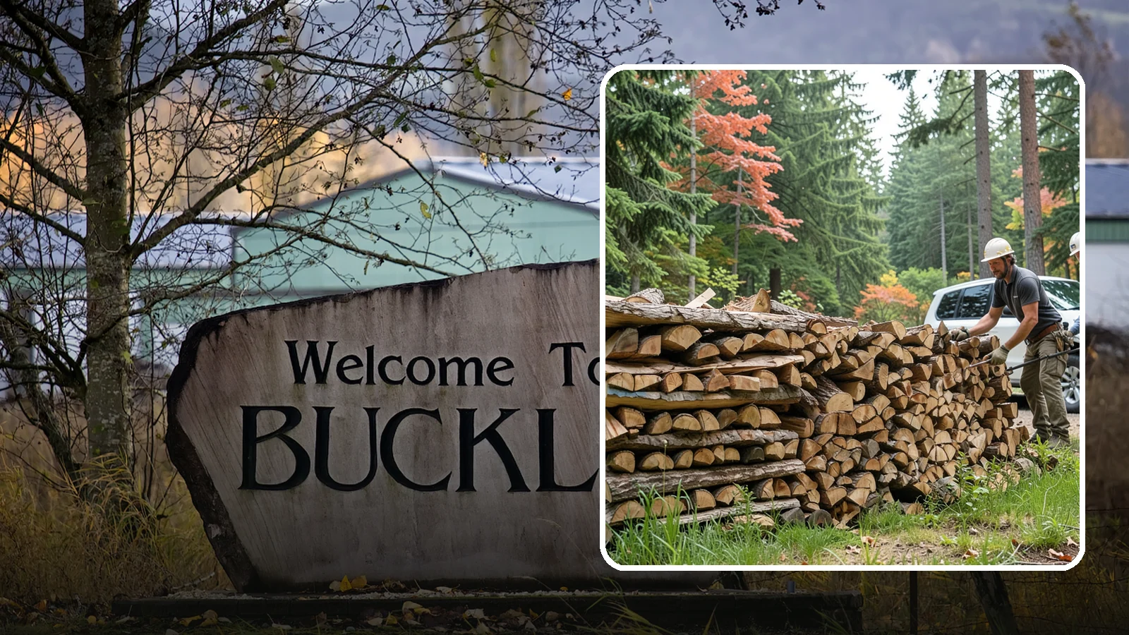 Quarter Cord Firewood in Buckley, Pierce County, WA - A quarter cord of seasoned firewood, a right-sized supply for light or occasional home burning.
