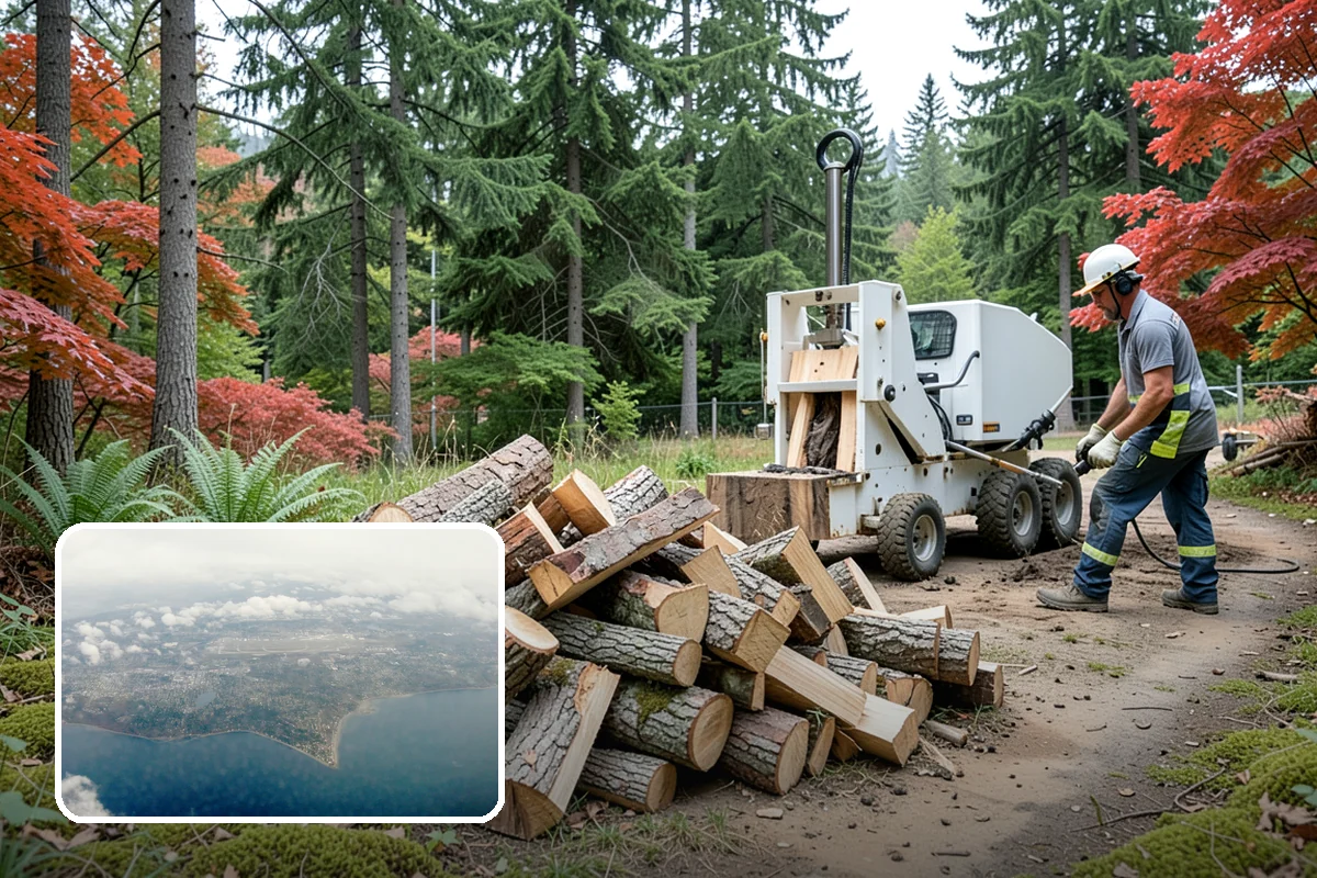 Quarter Cord Firewood in Burien, King County, WA - A manageable amount that does not overwhelm your yard