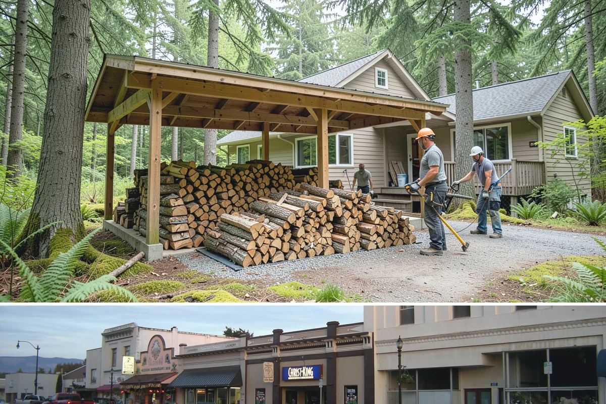 Quarter Cord Firewood in Burlington, Skagit County, WA - Order in early fall to have a light supply seasoned and ready before the first cold snap.