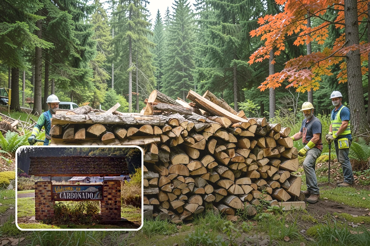Quarter Cord Firewood in Carbonado, Pierce County, WA - A manageable amount that does not overwhelm your yard