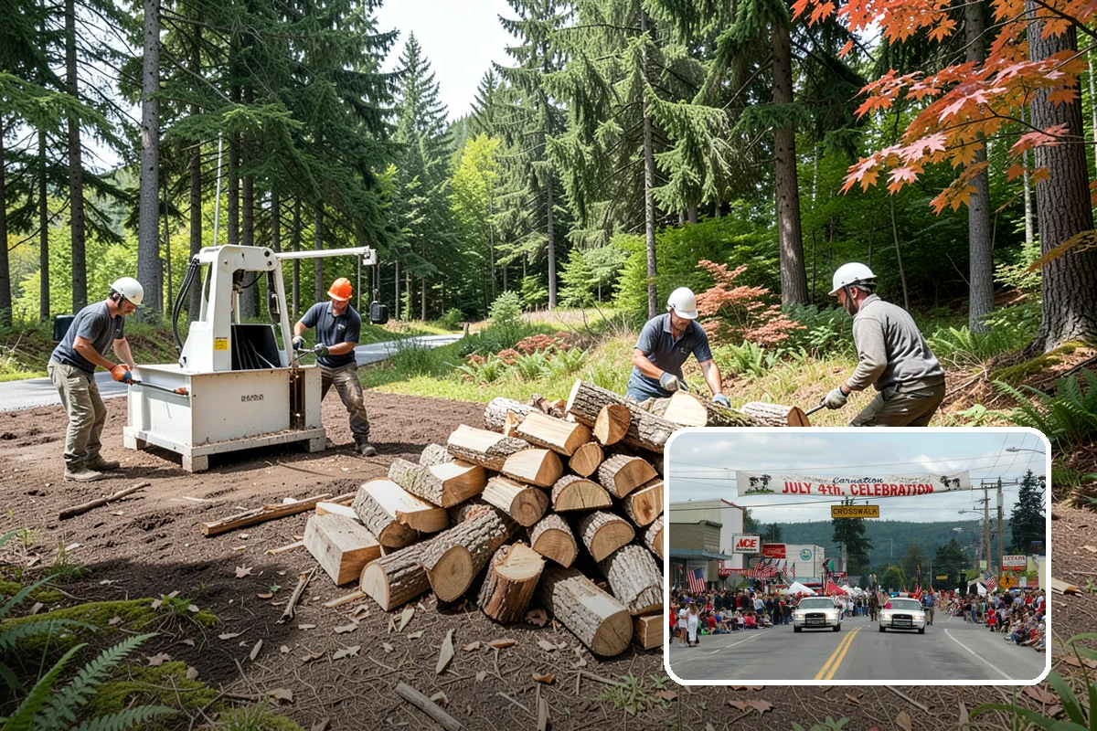 Quarter Cord Firewood in Carnation, King County, WA - A manageable amount that does not overwhelm your yard