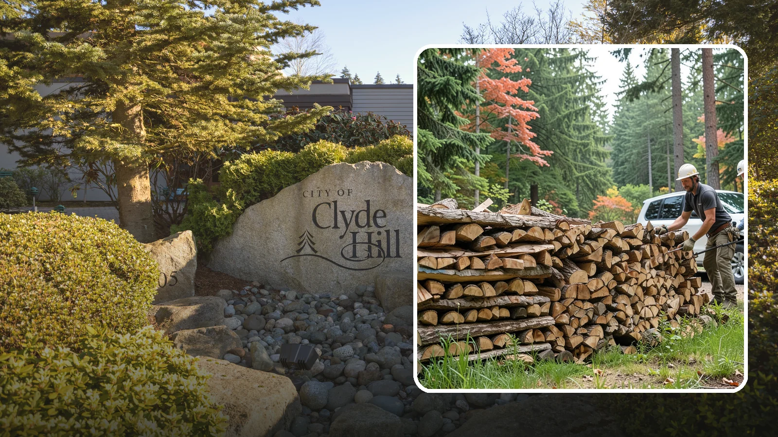 Quarter Cord Firewood in Clyde Hill, King County, WA - A quarter cord of seasoned firewood, a right-sized supply for light or occasional home burning.