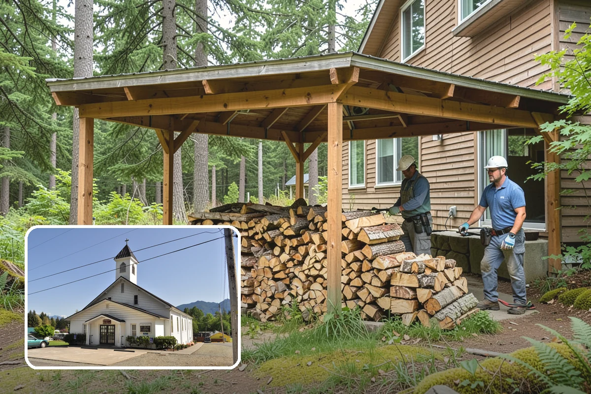 Quarter Cord Firewood in Concrete, Skagit County, WA - A manageable amount that does not overwhelm your yard