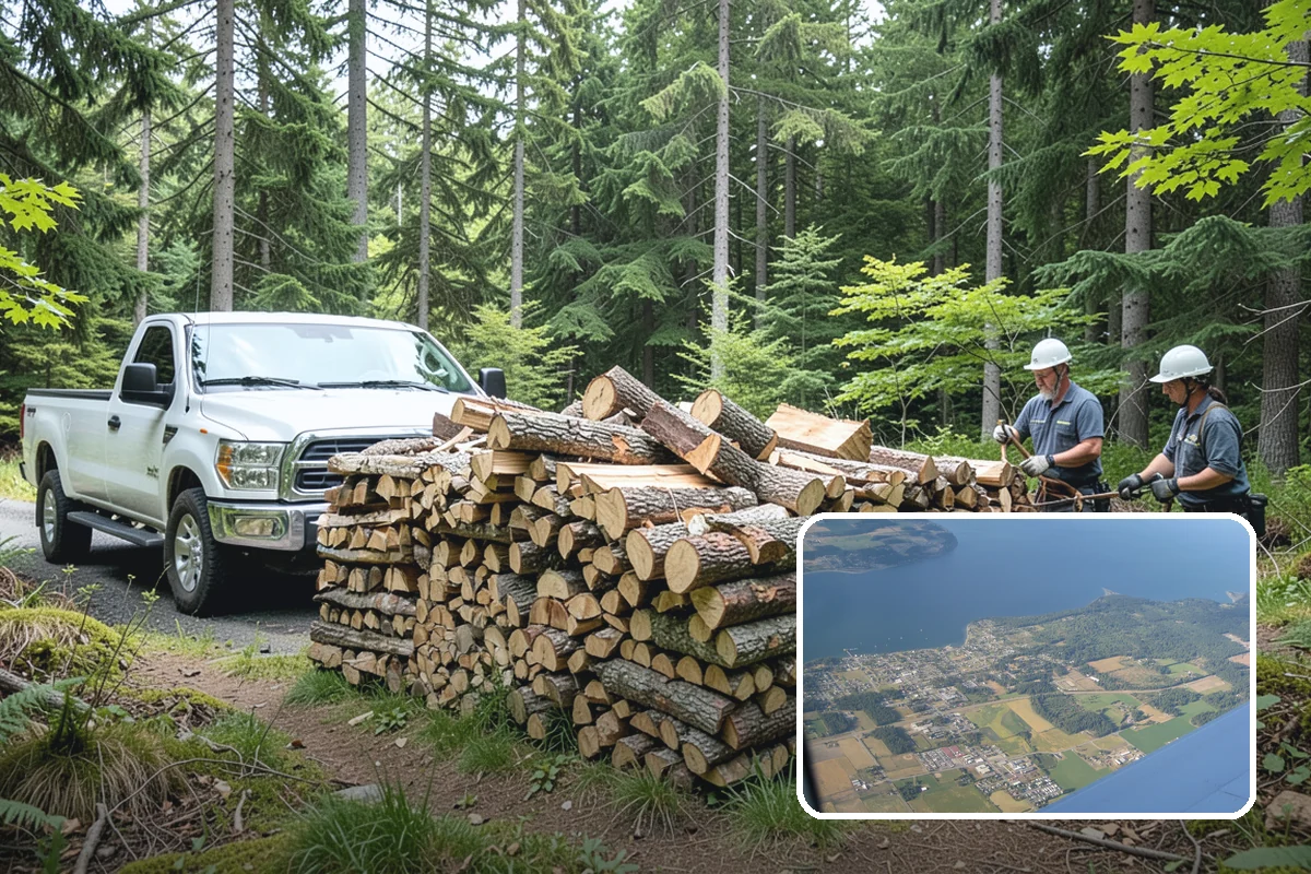 Quarter Cord Firewood in Coupeville, Island County, WA - A manageable amount that does not overwhelm your yard