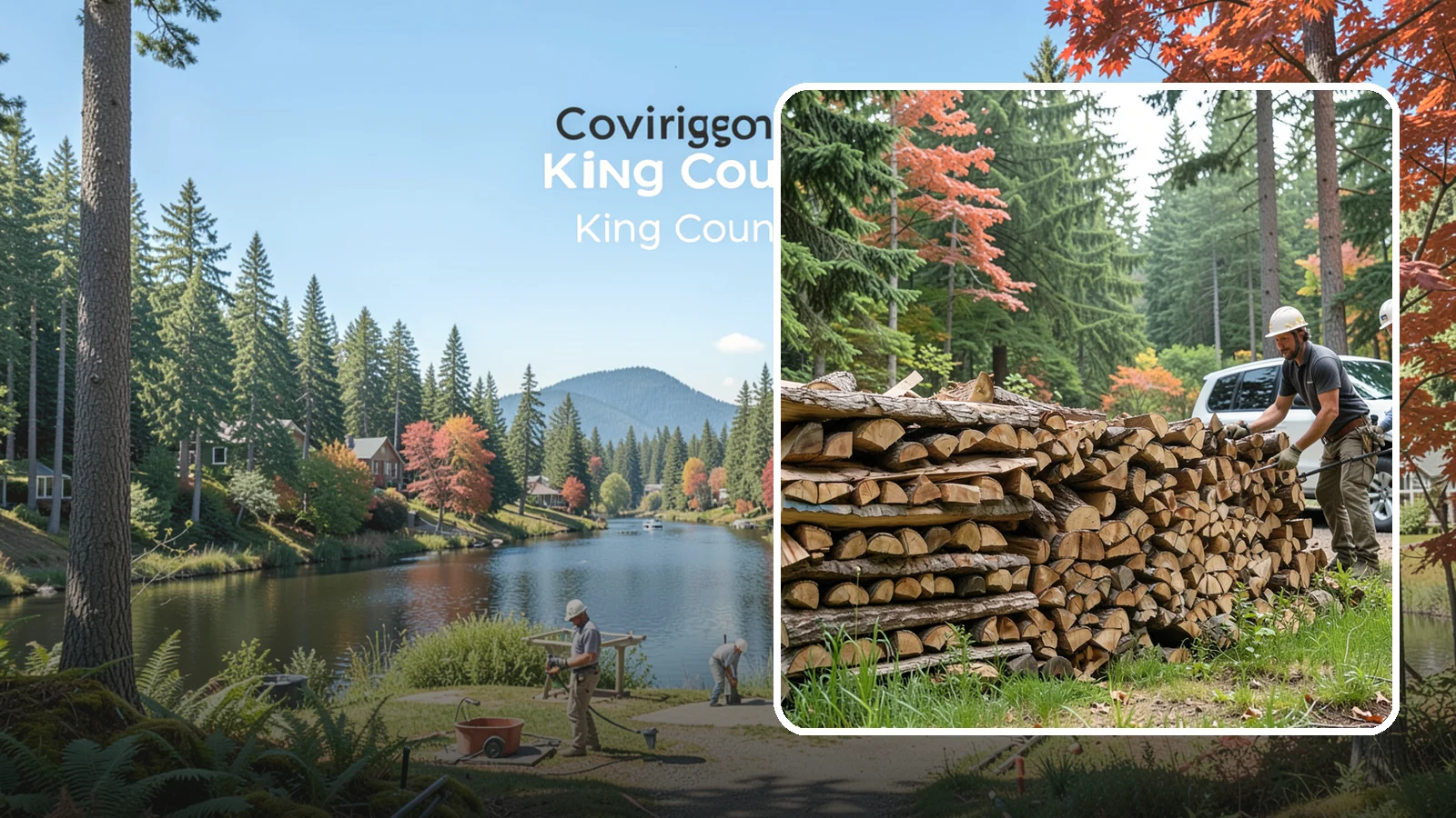 Quarter Cord Firewood in Covington, WA - A quarter cord of seasoned firewood, a right-sized supply for light or occasional home burning.