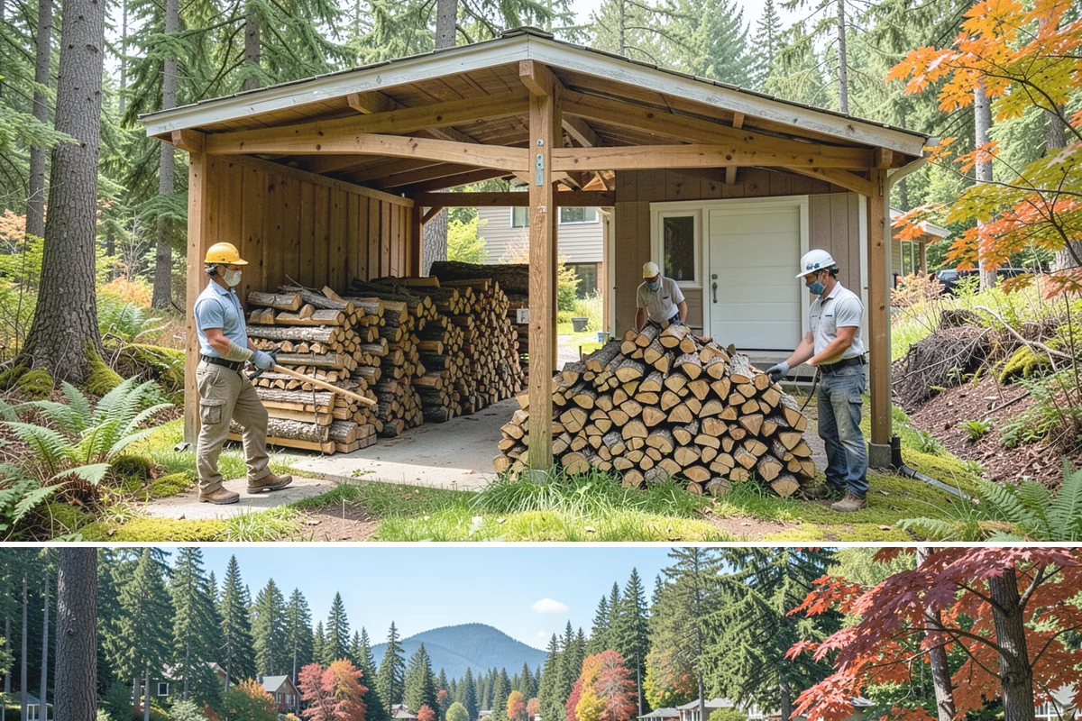Quarter Cord Firewood in Covington, WA - Order in early fall to have a light supply seasoned and ready before the first cold snap.
