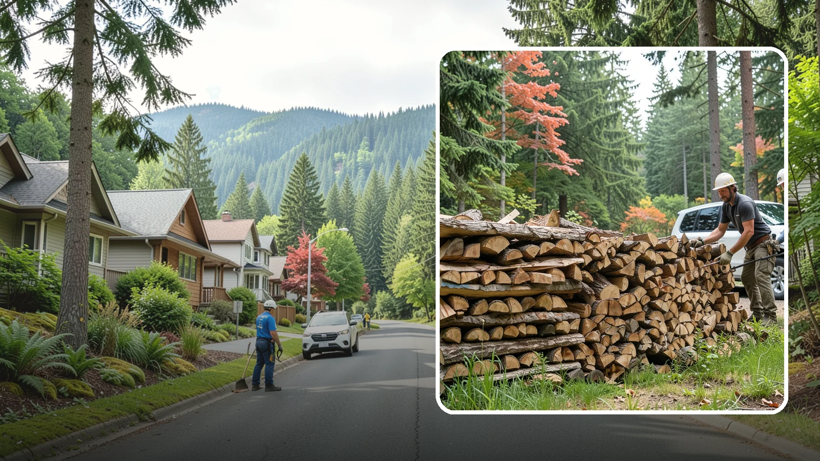 Quarter Cord Firewood in Darrington, Snohomish County, WA - A quarter cord of seasoned firewood, a right-sized supply for light or occasional home burning.