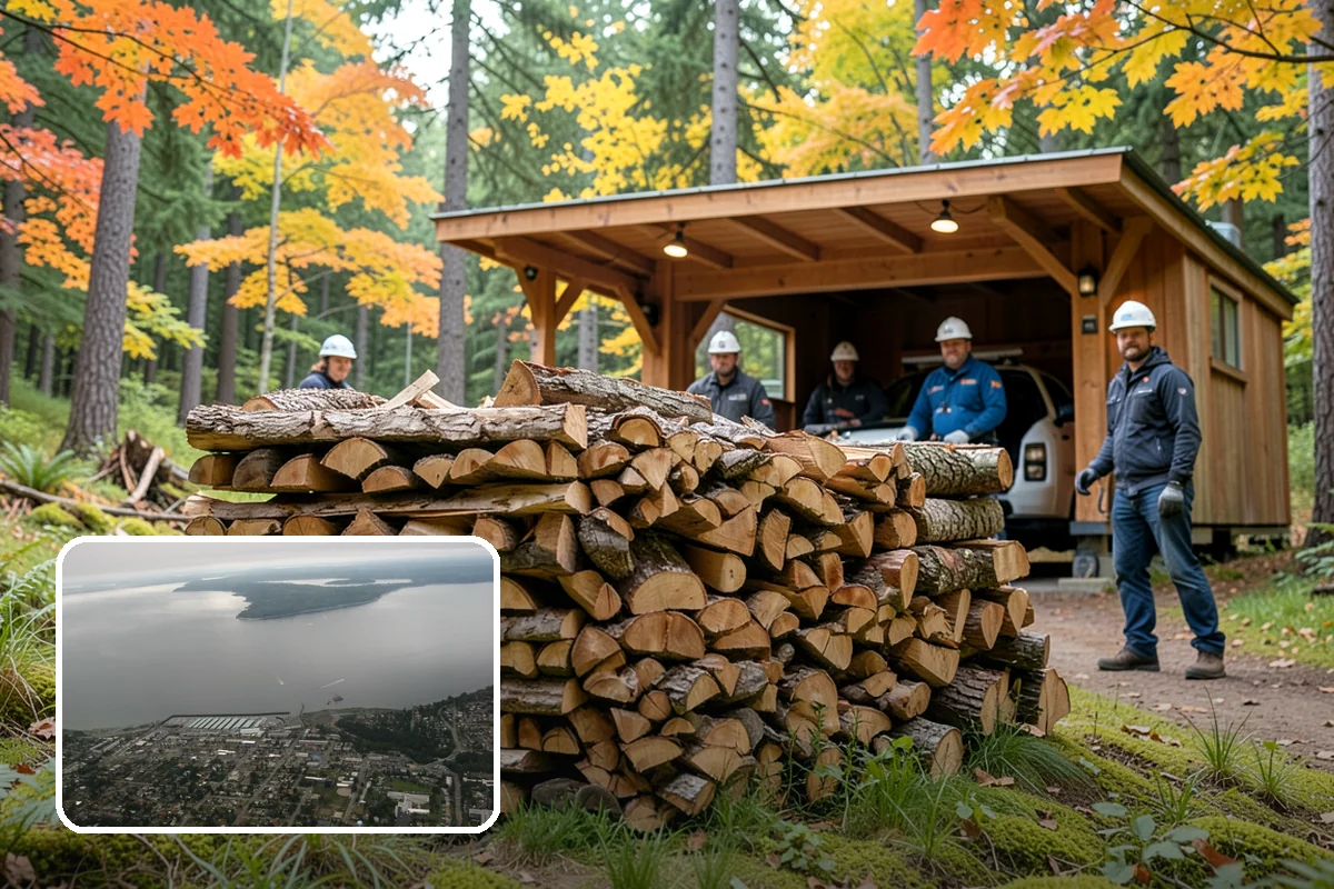 Quarter Cord Firewood in Des Moines, King County, WA - A manageable amount that does not overwhelm your yard