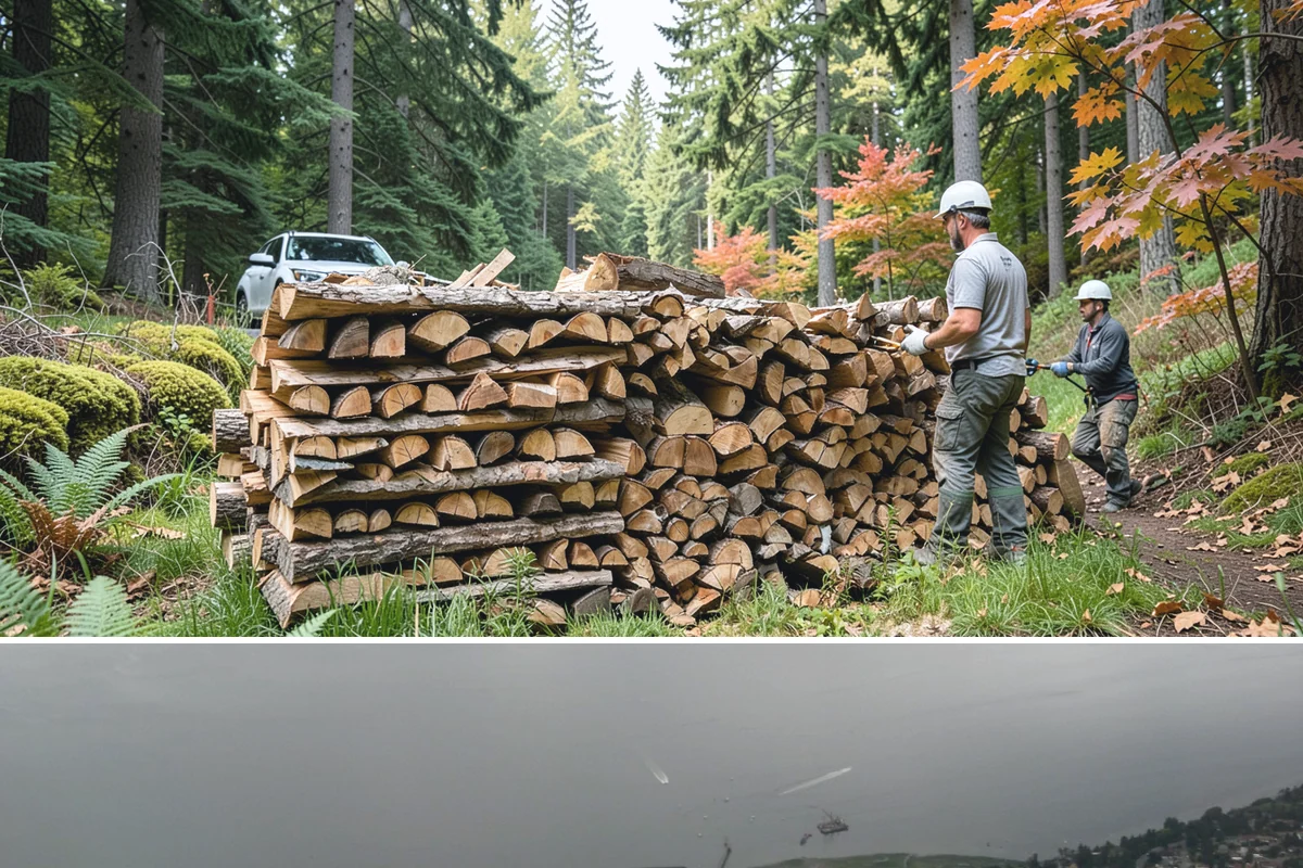 Quarter Cord Firewood in Des Moines, King County, WA - Order in early fall to have a light supply seasoned and ready before the first cold snap.