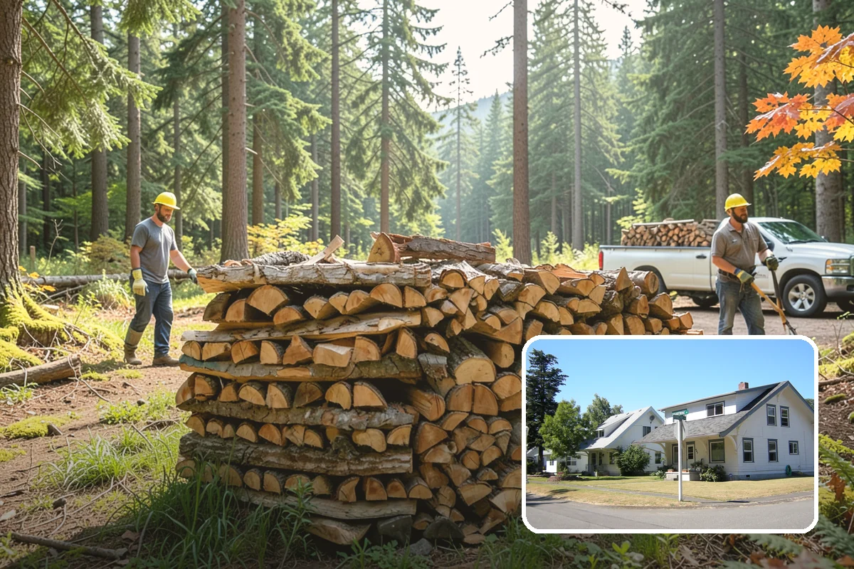 Quarter Cord Firewood in DuPont, Pierce County, WA - A manageable amount that does not overwhelm your yard