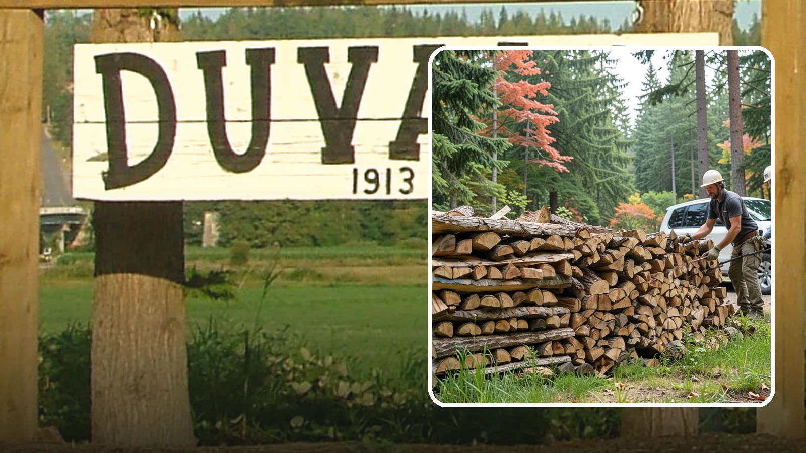 Quarter Cord Firewood in Duvall, King County, WA - A quarter cord of seasoned firewood, a right-sized supply for light or occasional home burning.
