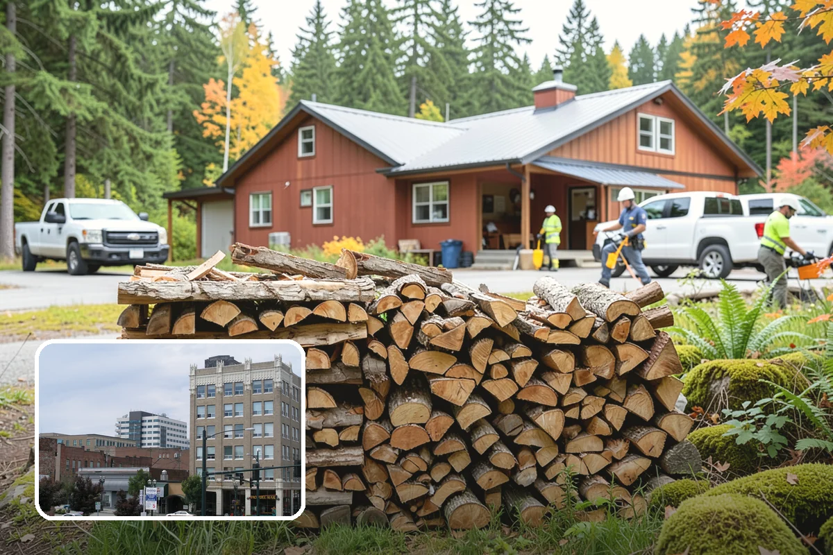 Quarter Cord Firewood in Everett, Snohomish County, WA - A manageable amount that does not overwhelm your yard