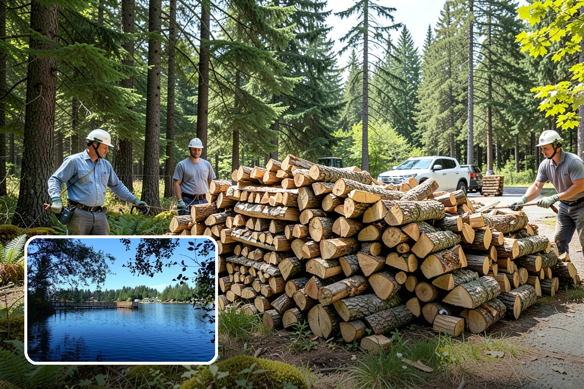 Quarter Cord Firewood in Federal Way, King County, WA - A manageable amount that does not overwhelm your yard