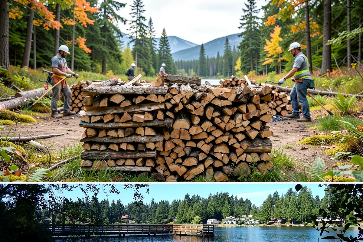 Quarter Cord Firewood in Federal Way, King County, WA - Order in early fall to have a light supply seasoned and ready before the first cold snap.