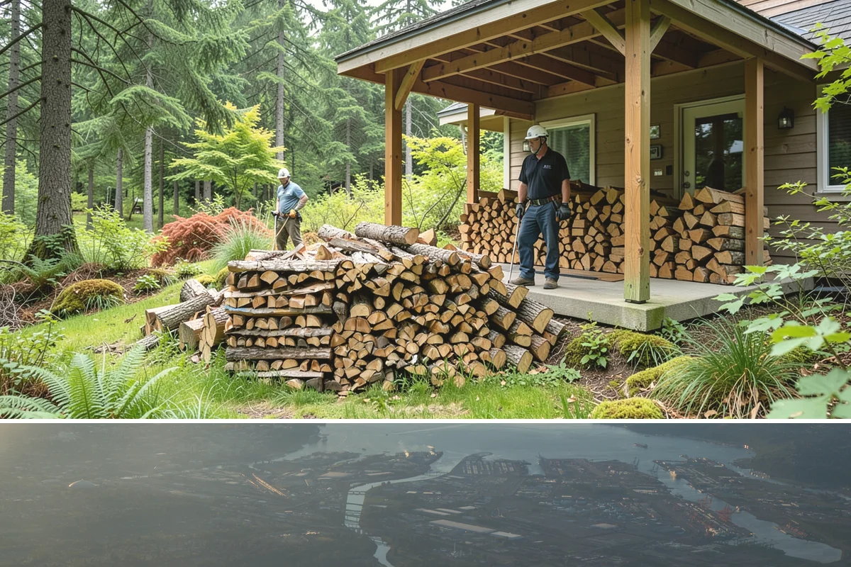 Quarter Cord Firewood in Fife, Pierce County, WA - Order in early fall to have a light supply seasoned and ready before the first cold snap.