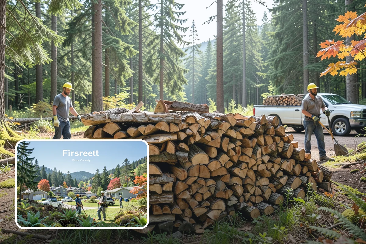 Quarter Cord Firewood in Fircrest, Pierce County, WA - A manageable amount that does not overwhelm your yard