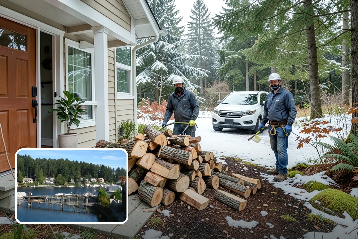 Quarter Cord Firewood in Gig Harbor, Pierce County, WA - A manageable amount that does not overwhelm your yard