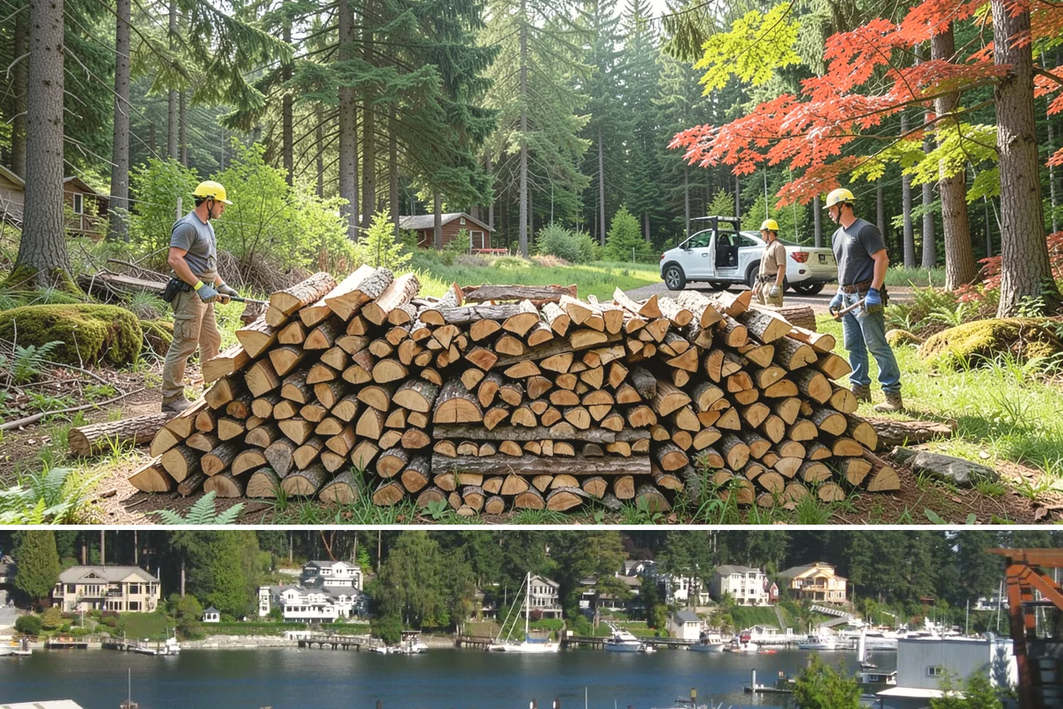 Quarter Cord Firewood in Gig Harbor, Pierce County, WA - Order in early fall to have a light supply seasoned and ready before the first cold snap.