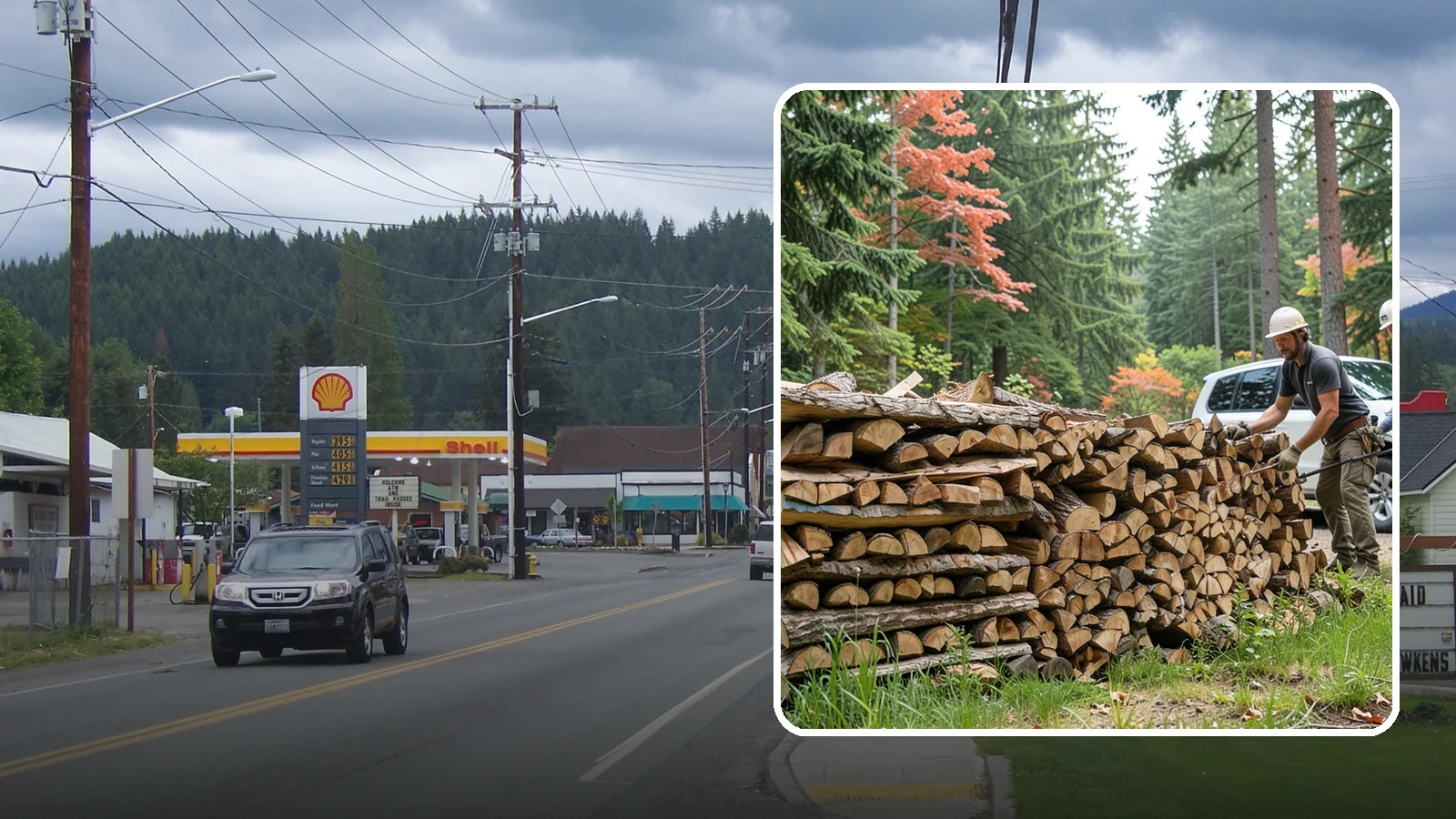Quarter Cord Firewood in Granite Falls, Snohomish County, WA - A quarter cord of seasoned firewood, a right-sized supply for light or occasional home burning.