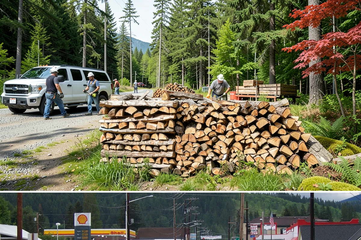 Quarter Cord Firewood in Granite Falls, Snohomish County, WA - Order in early fall to have a light supply seasoned and ready before the first cold snap.