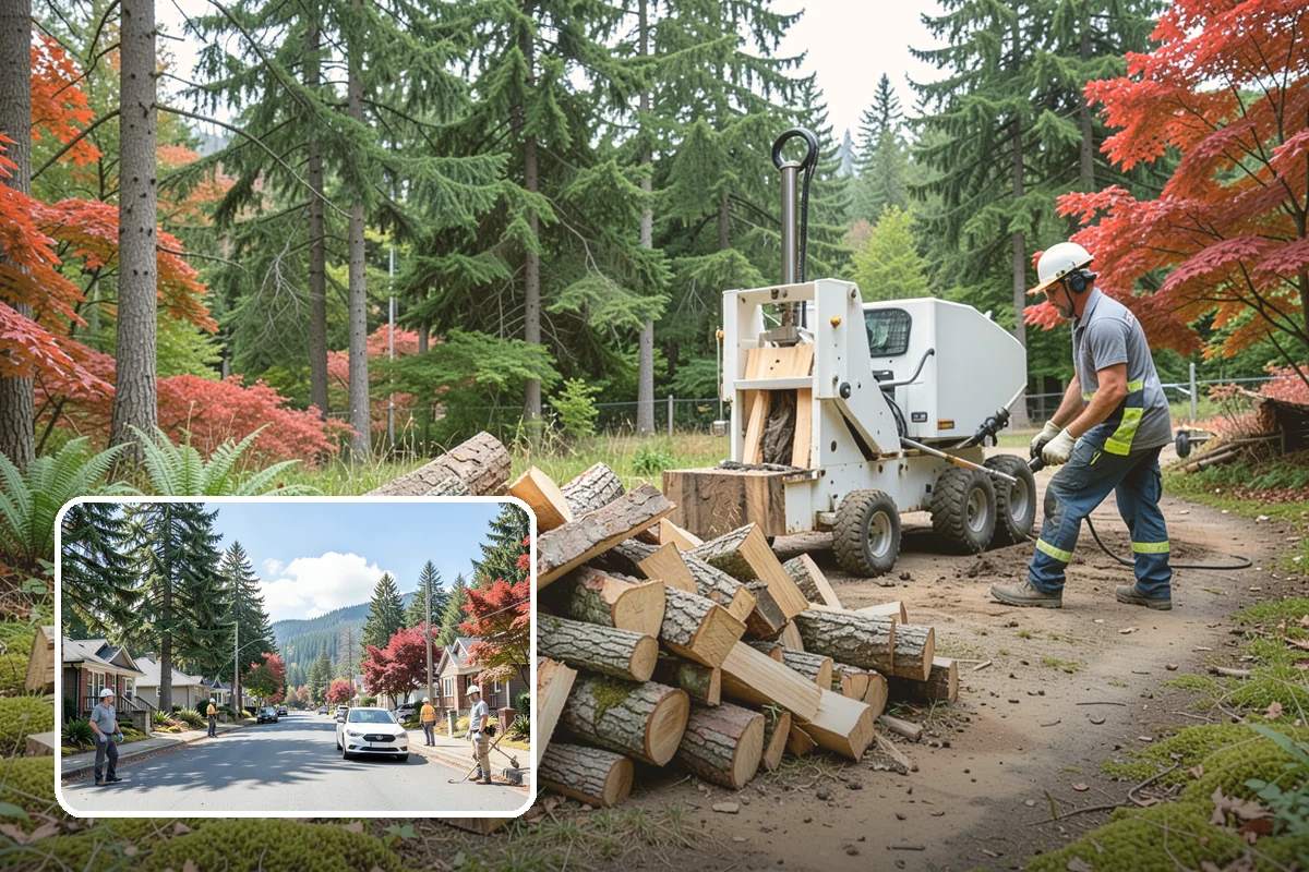 Quarter Cord Firewood in Hunts Point, King County, WA - A manageable amount that does not overwhelm your yard