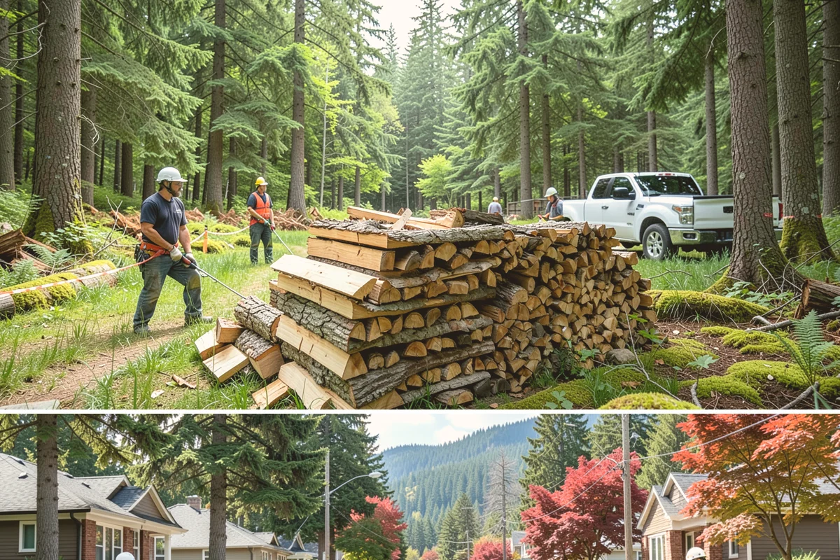Quarter Cord Firewood in Hunts Point, King County, WA - Order in early fall to have a light supply seasoned and ready before the first cold snap.