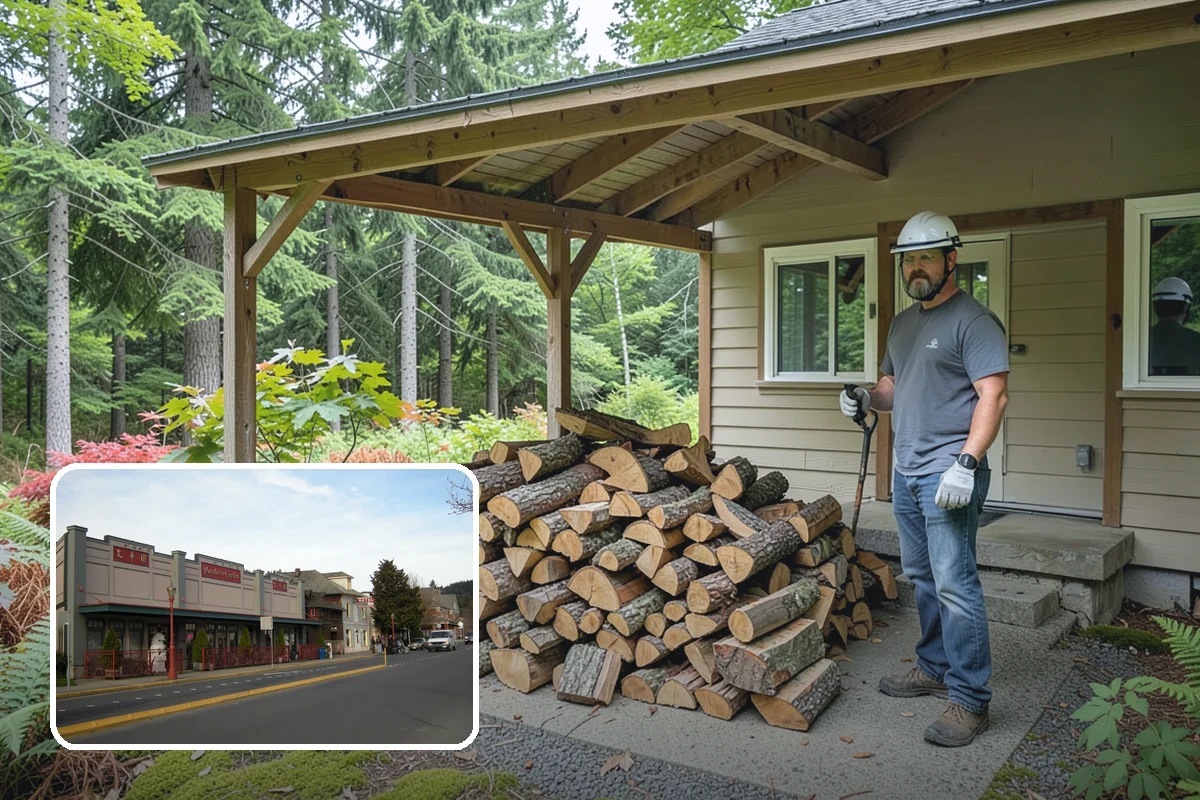 Quarter Cord Firewood in Issaquah, King County, WA - A manageable amount that does not overwhelm your yard