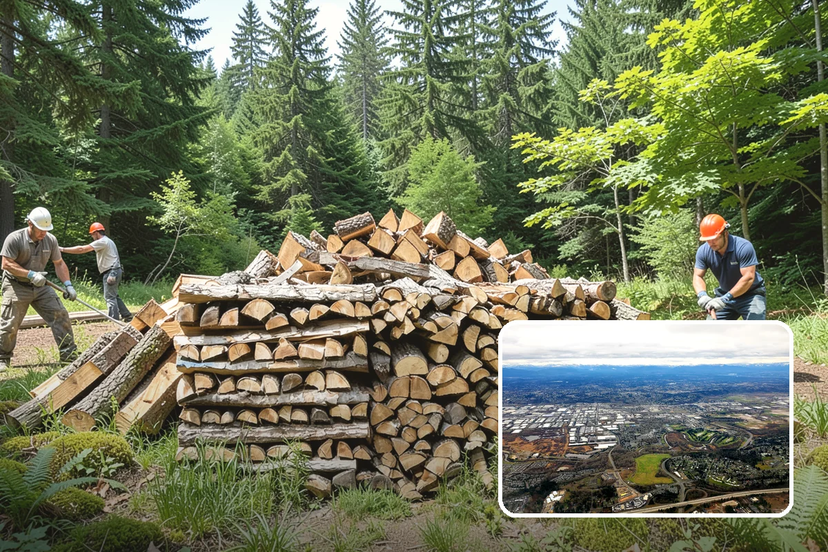 Quarter Cord Firewood in Kent, King County, WA - A manageable amount that does not overwhelm your yard