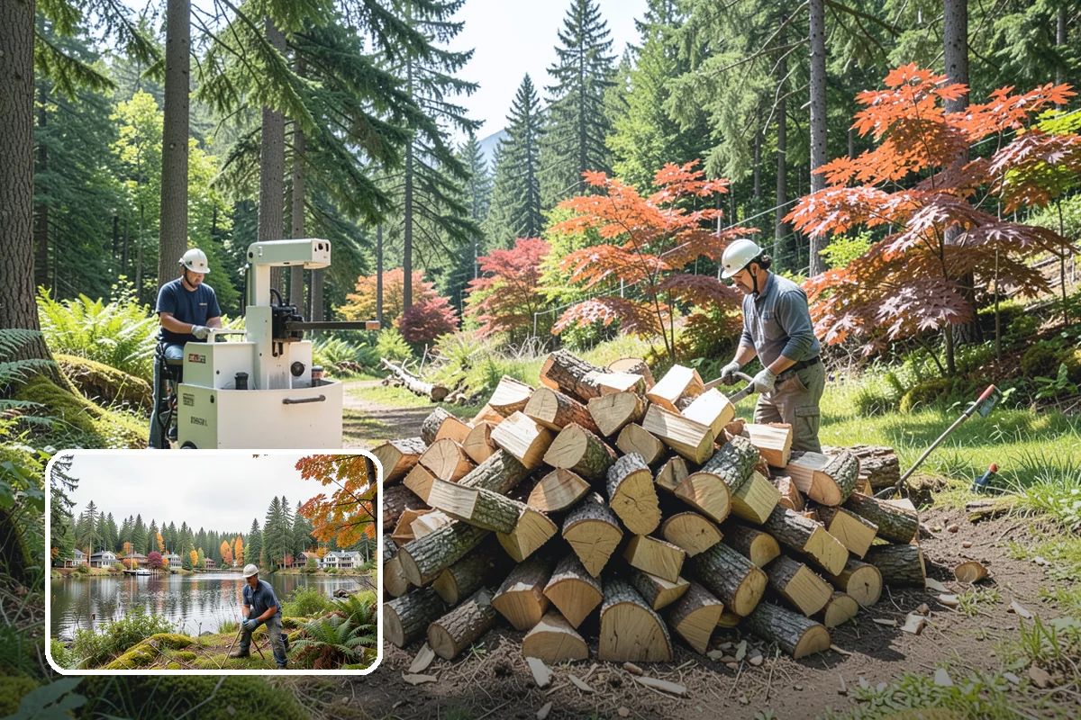 Quarter Cord Firewood in La Conner, Skagit County, WA - A manageable amount that does not overwhelm your yard