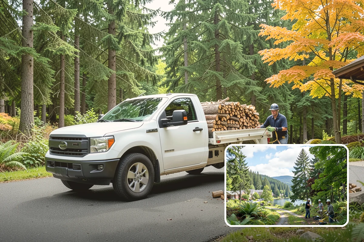 Quarter Cord Firewood in Lake Forest Park, King County, WA - A manageable amount that does not overwhelm your yard