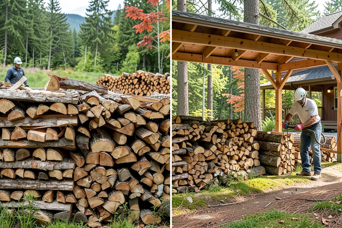 Quarter Cord Firewood in Lake Forest Park, King County, WA - Confirm your quarter-cord order and delivery window