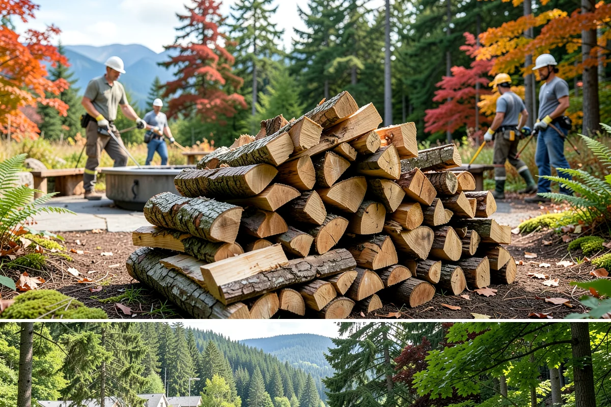 Quarter Cord Firewood in Lake Forest Park, King County, WA - Order in early fall to have a light supply seasoned and ready before the first cold snap.