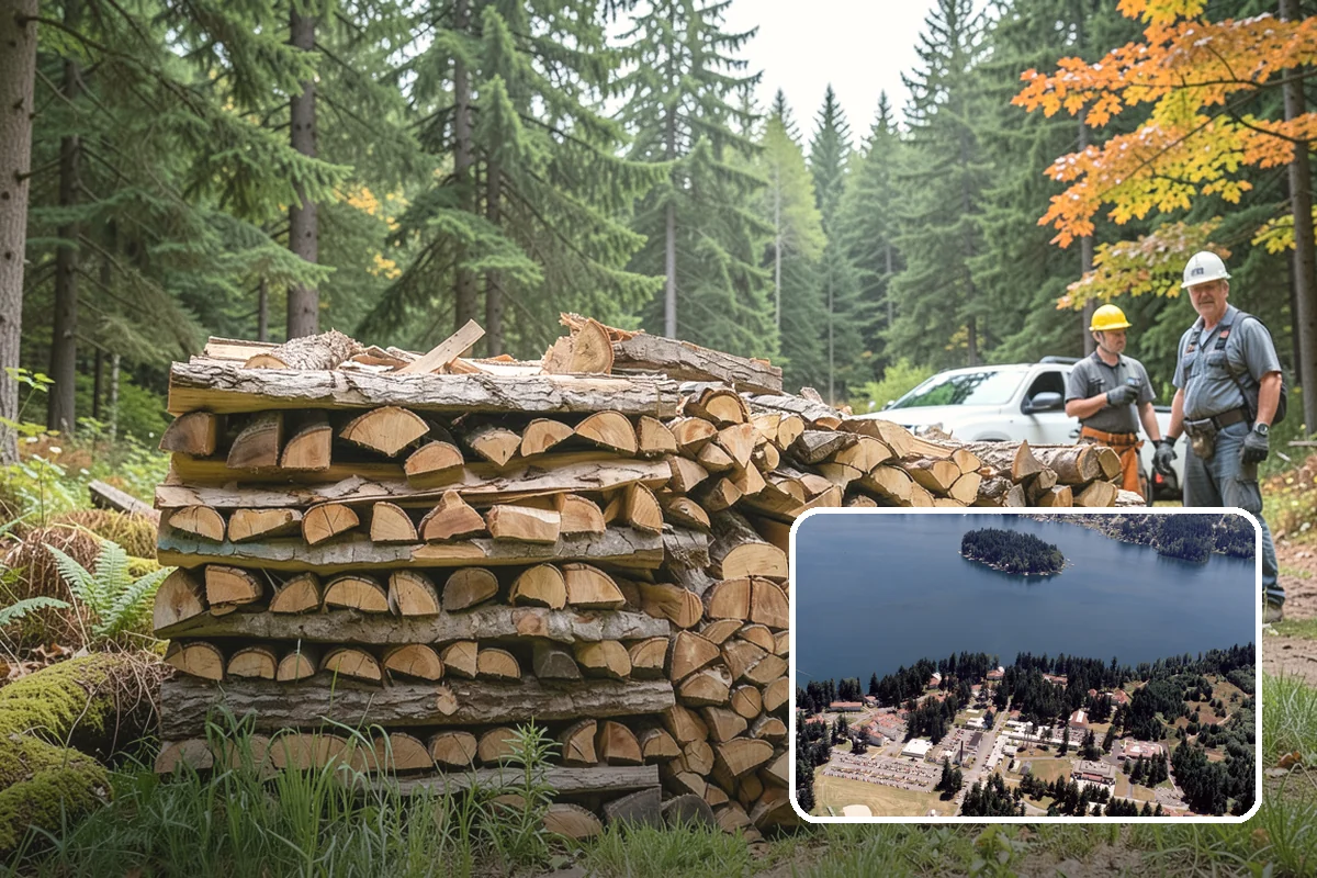 Quarter Cord Firewood in Lakewood, Pierce County, WA - A manageable amount that does not overwhelm your yard