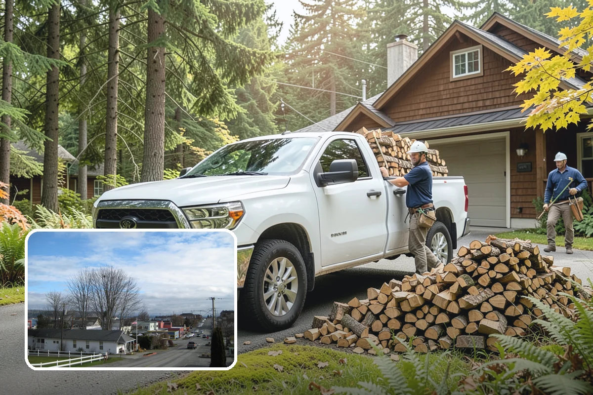 Quarter Cord Firewood in Langley, Island County, WA - A manageable amount that does not overwhelm your yard