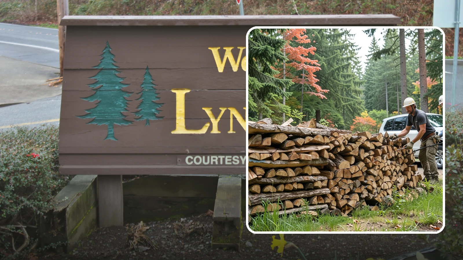 Quarter Cord Firewood in Lynnwood, Snohomish County, WA - A quarter cord of seasoned firewood, a right-sized supply for light or occasional home burning.