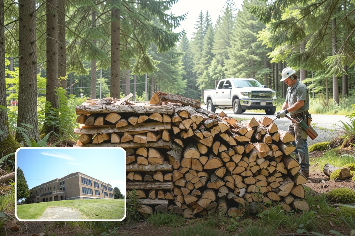 Quarter Cord Firewood in Maple Valley, King County, WA - A manageable amount that does not overwhelm your yard