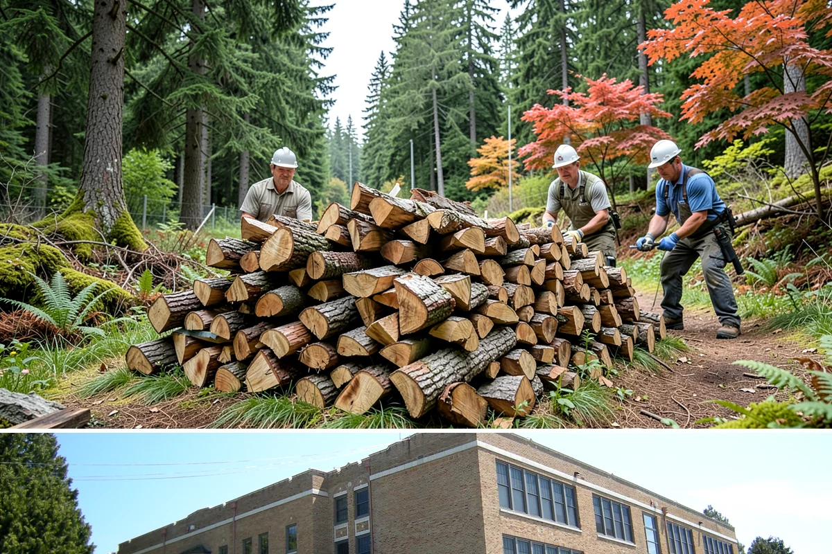Quarter Cord Firewood in Maple Valley, King County, WA - Order in early fall to have a light supply seasoned and ready before the first cold snap.