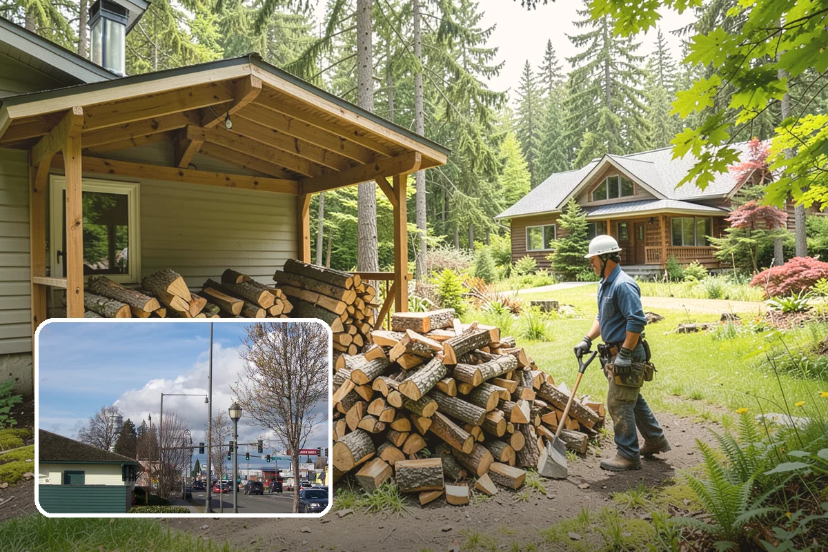 Quarter Cord Firewood in Marysville, Snohomish County, WA - A manageable amount that does not overwhelm your yard