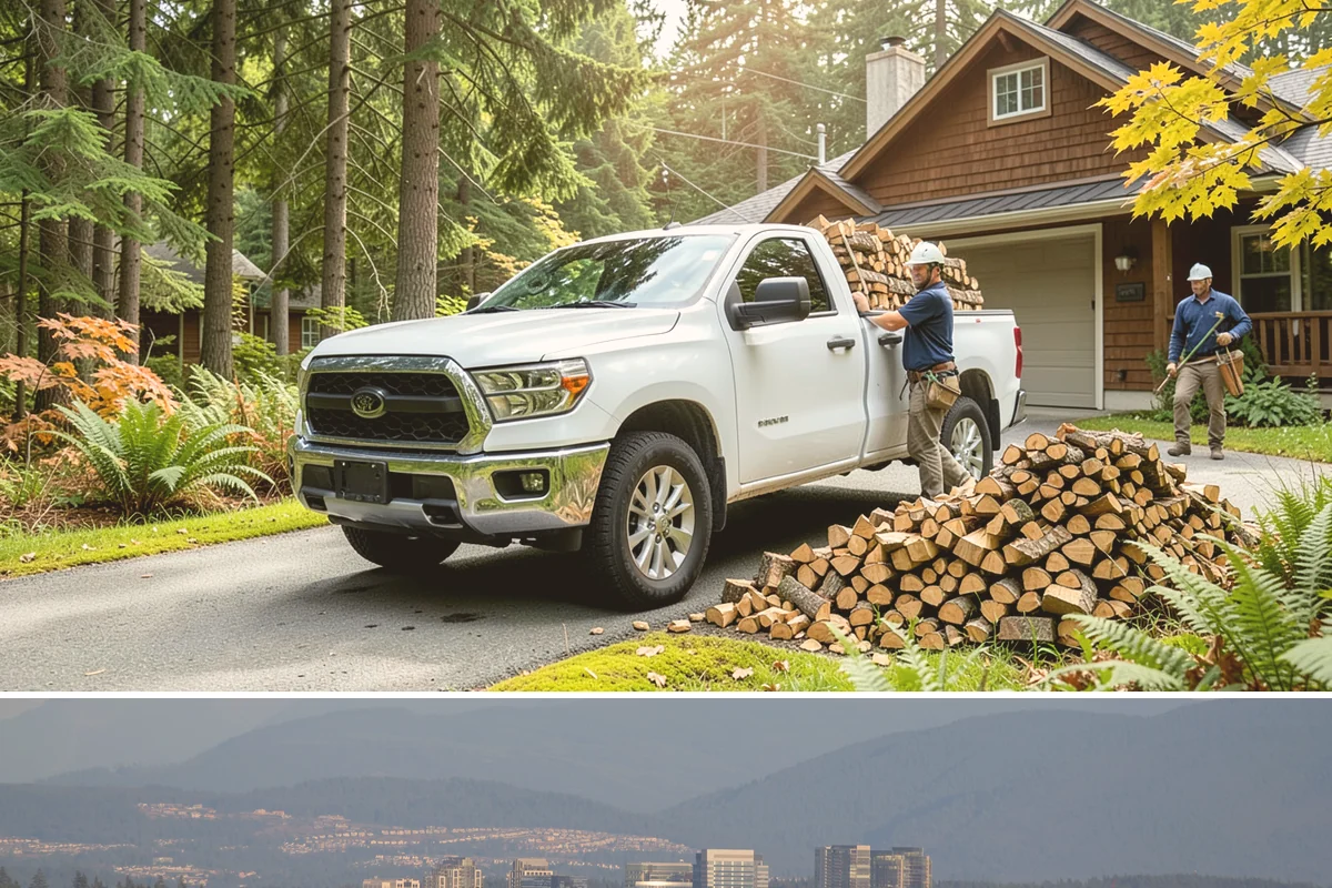 Quarter Cord Firewood in Medina, King County, WA - Order in early fall to have a light supply seasoned and ready before the first cold snap.