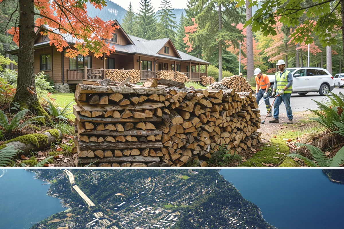 Quarter Cord Firewood in Mercer Island, King County, WA - Order in early fall to have a light supply seasoned and ready before the first cold snap.